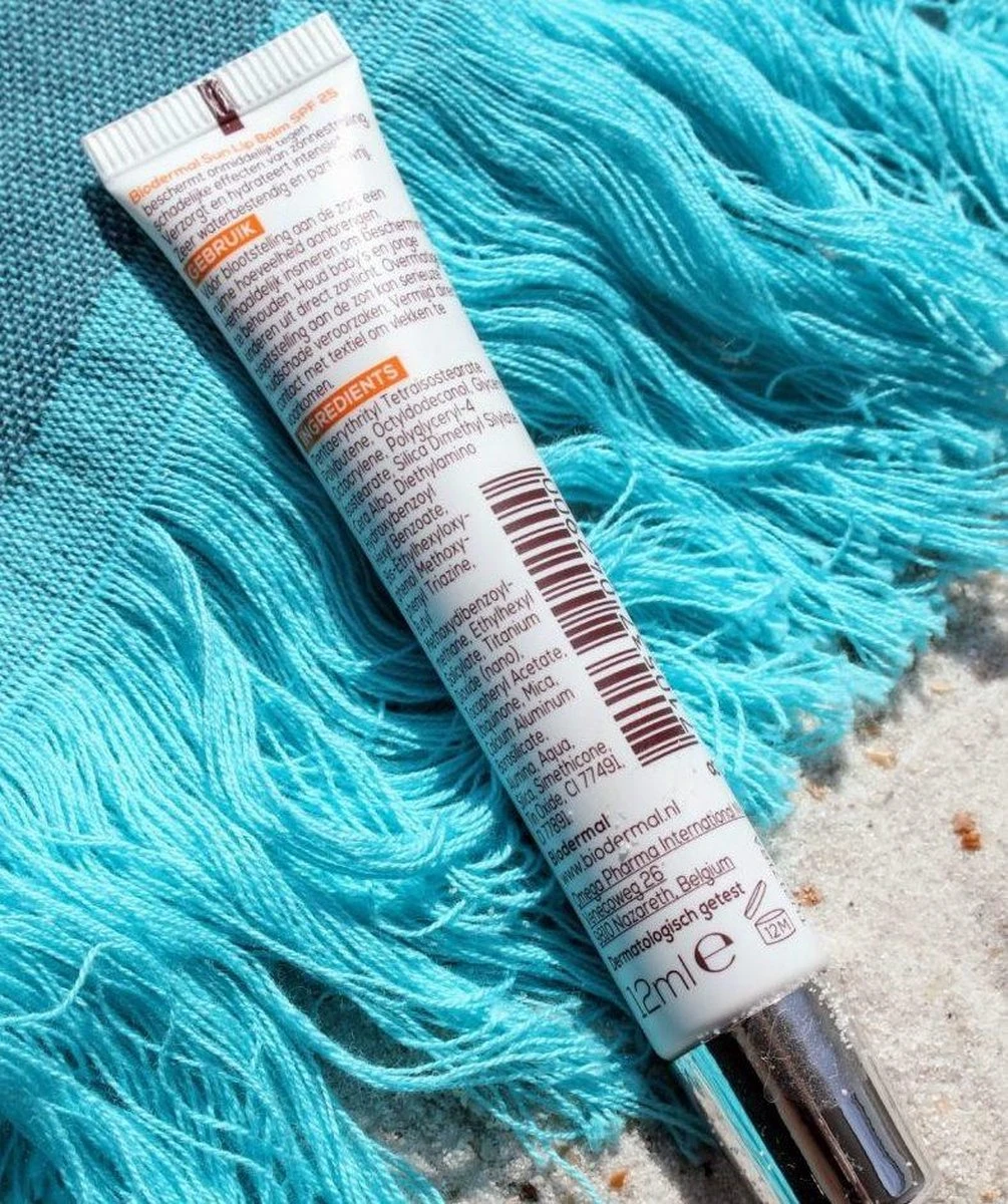 Biodermal Sun Lipbalm SPF25 - Tube 12 Ml - Natural Pink - Lippenbalsem - Afbeelding 2