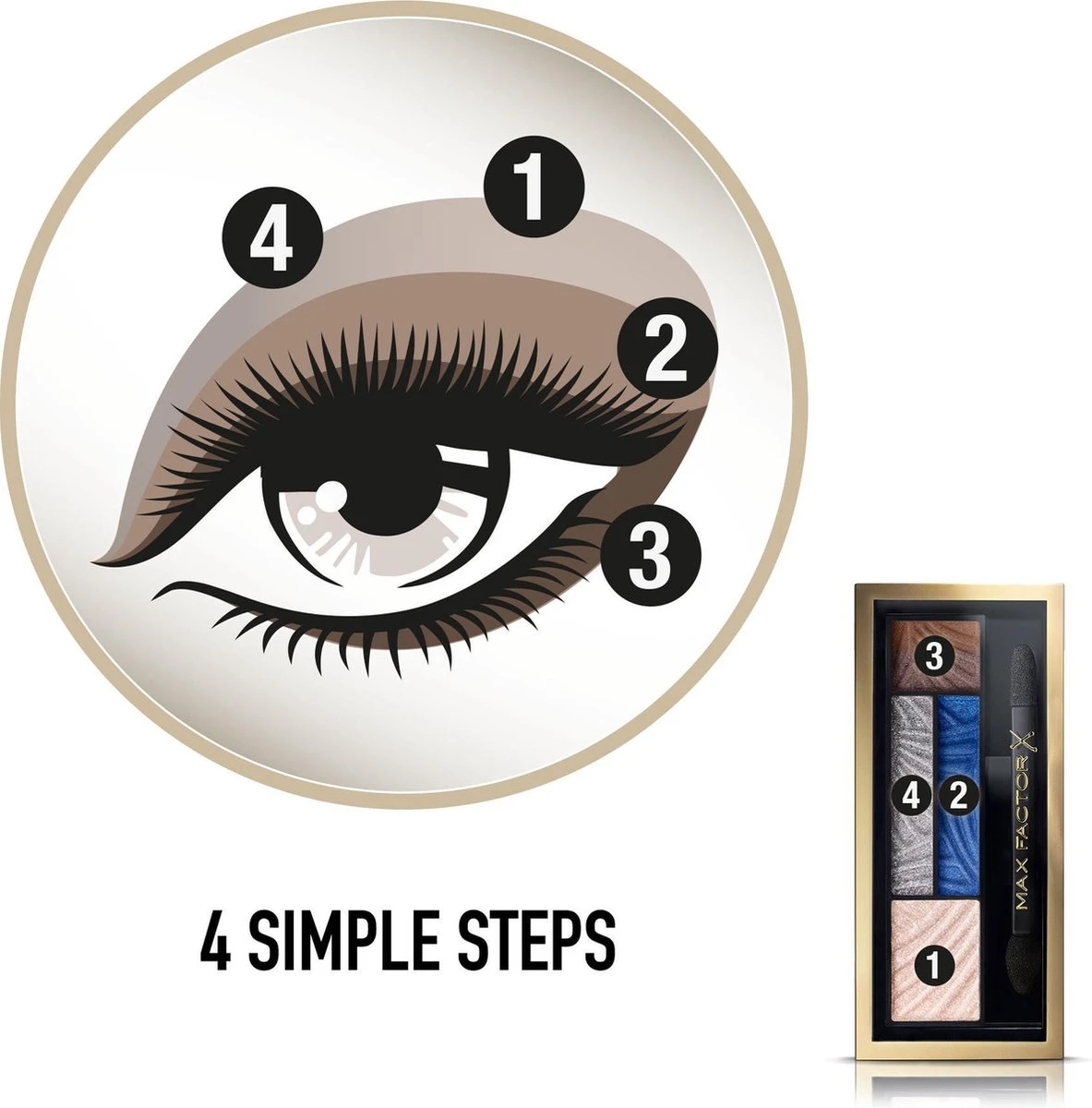 Max Factor Smokey Eye Drama Kit - 06 Azure Allure - Oogschaduw Palette - Afbeelding 2