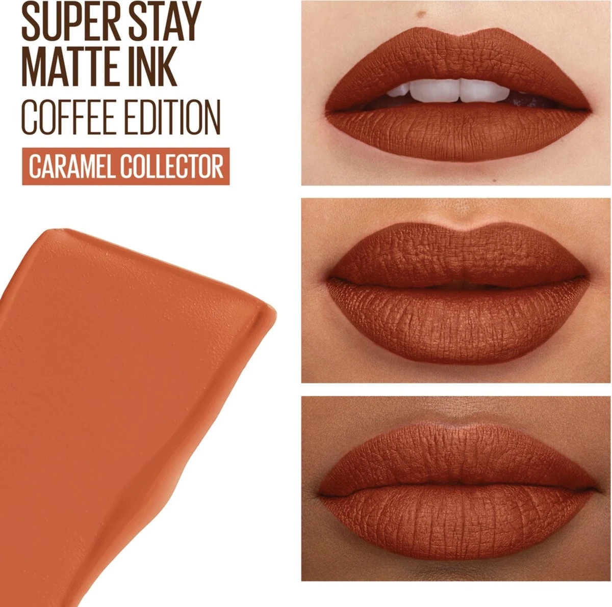 Maybelline SuperStay Matte Ink Lipstick Coffee Collection Limited Edition - 265 Caramel Collector - Nude Lippenstift - 5 Ml - Afbeelding 3
