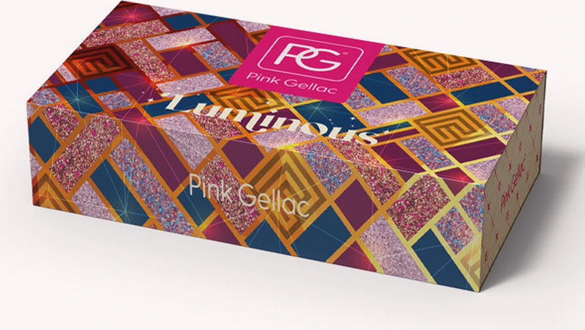 Pink Gellac - Color Box Luminous - Gellak - Set Van 3 Glitter En 2 Effen Kleuren - Afbeelding 2