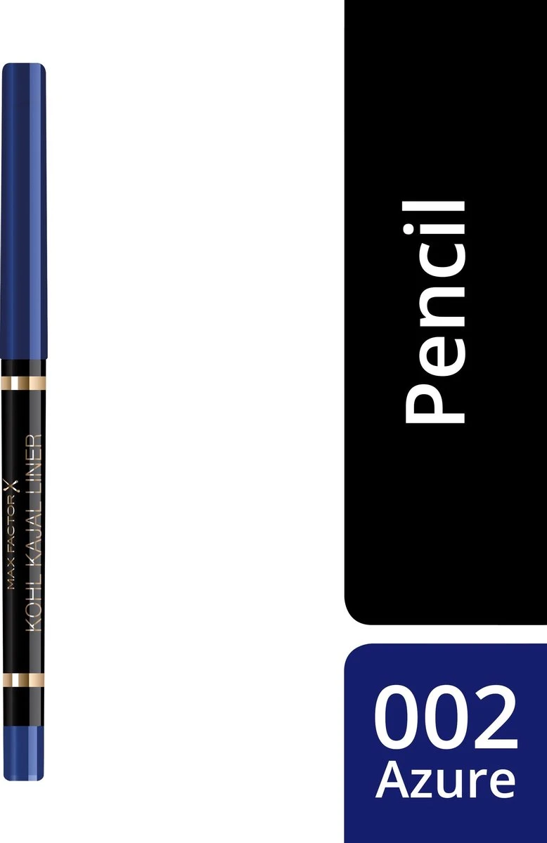 Max Factor Kohl Kajal Automatic Oogpotlood - 002 Azure - Afbeelding 10